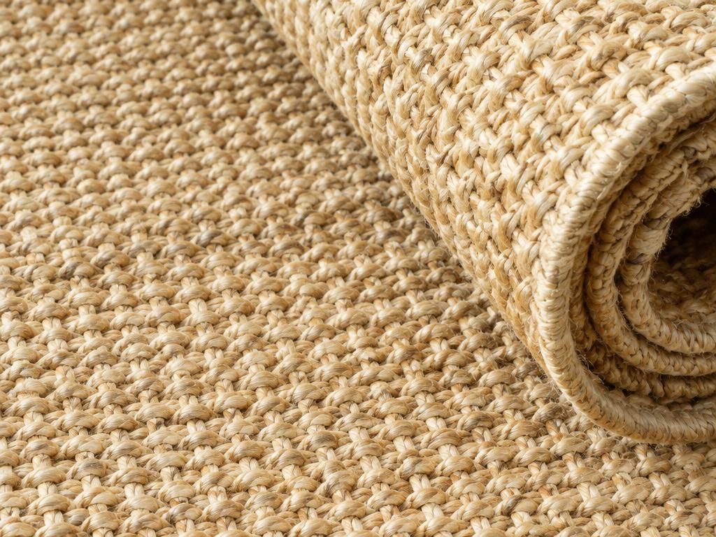 Illustration of a woven natural carpet