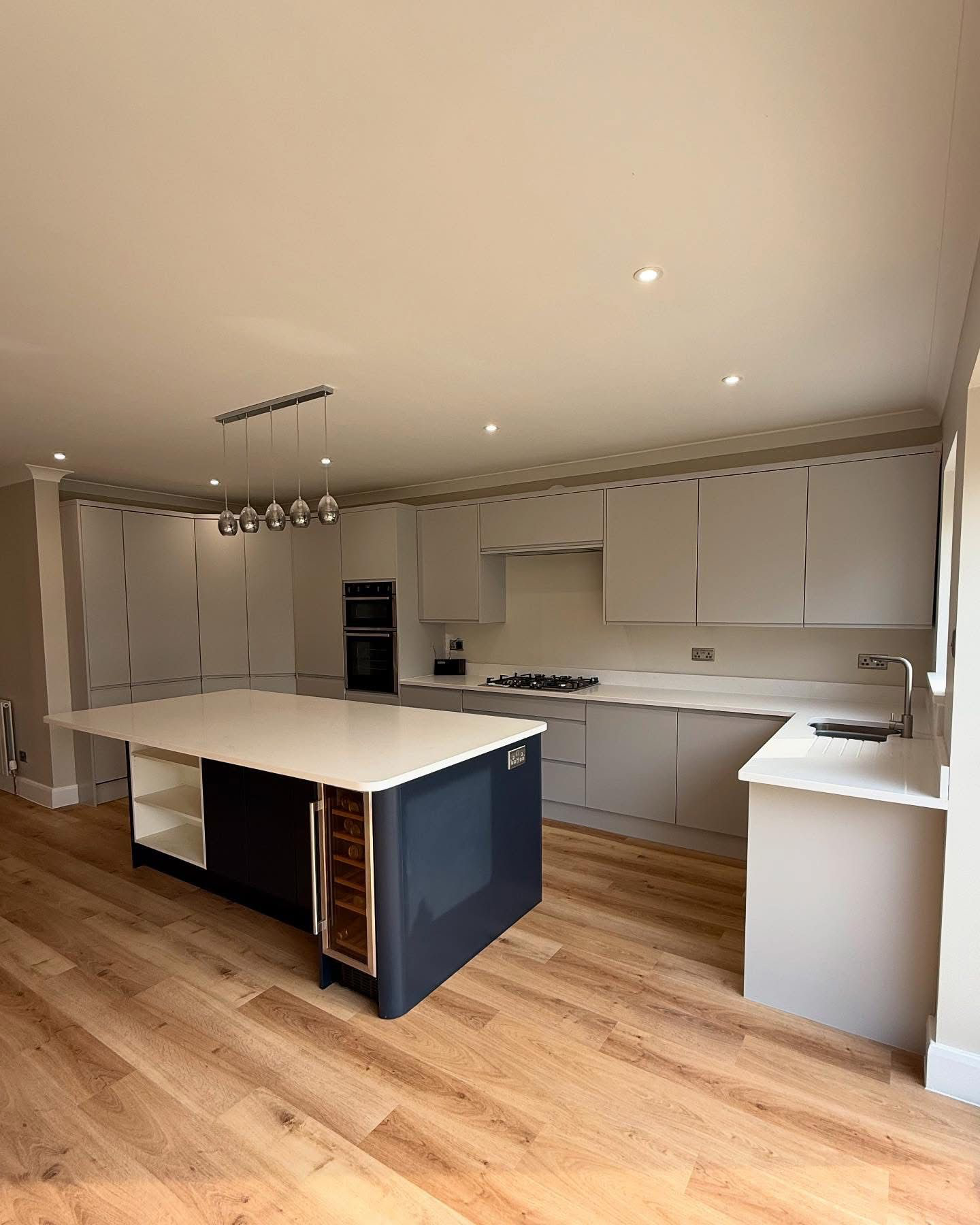 Finished LVT kitchen floor