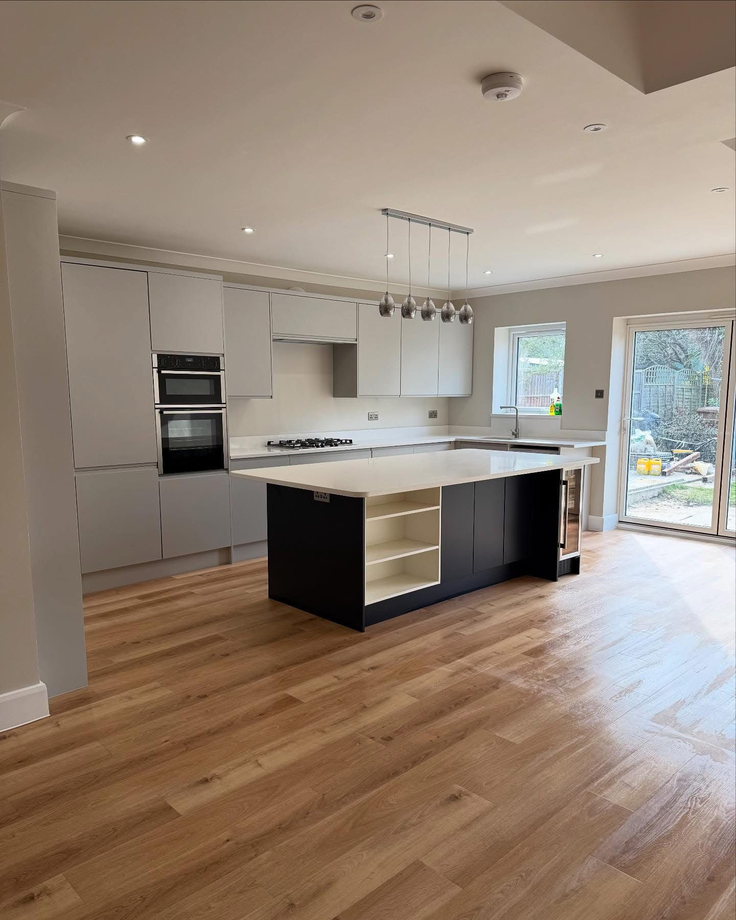 LVT around kitchen island