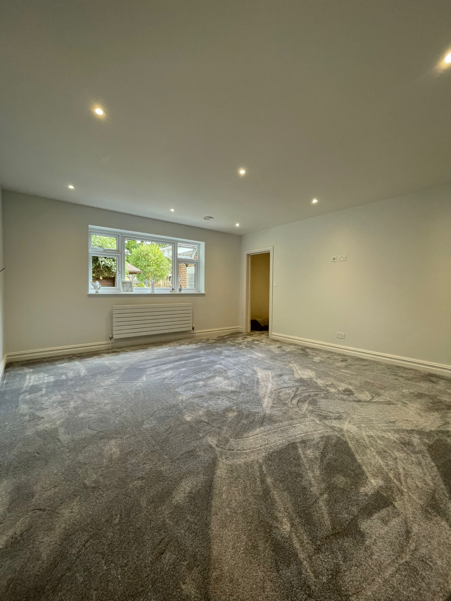 Grey carpet — large lounge
